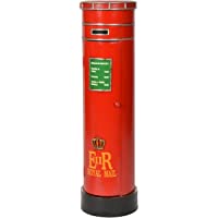 ts-ideen Unidad de Almacenamiento Armario para CD DVD Diseño Buzon Mailbox Rojo 89 x 25 cm